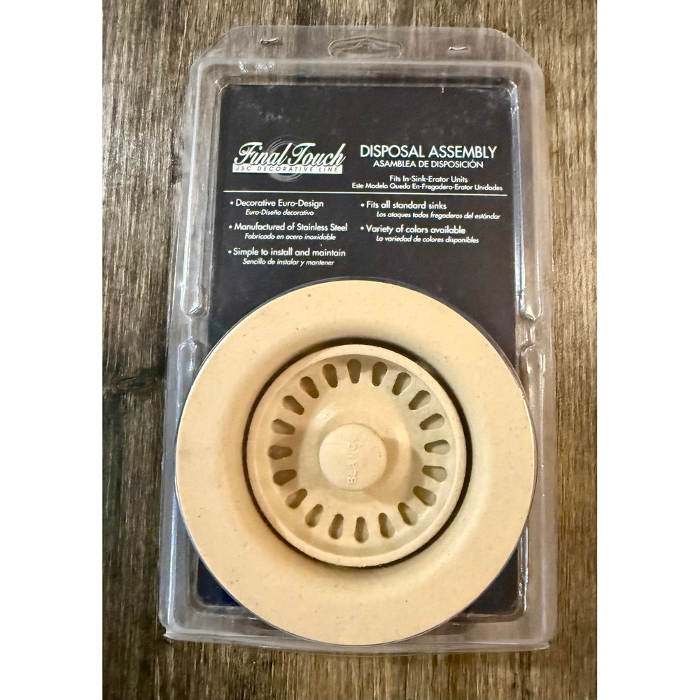 Final Touch Disposal Assembly Kitchen Sink Flange Biscuit NEW B03406